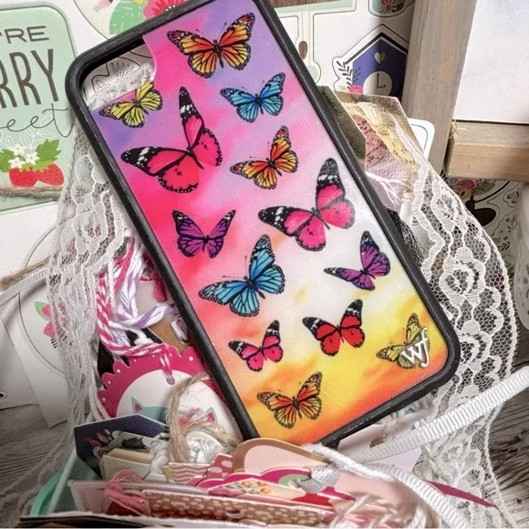 Wildflower iPhone 8 Antonio Garza Butterfly Print Cell Phone Accessory Case - Picture 3 of 5